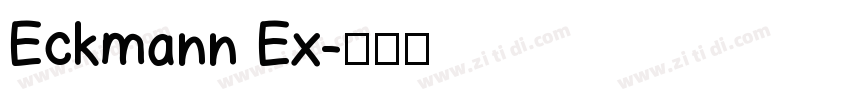 Eckmann Ex字体转换